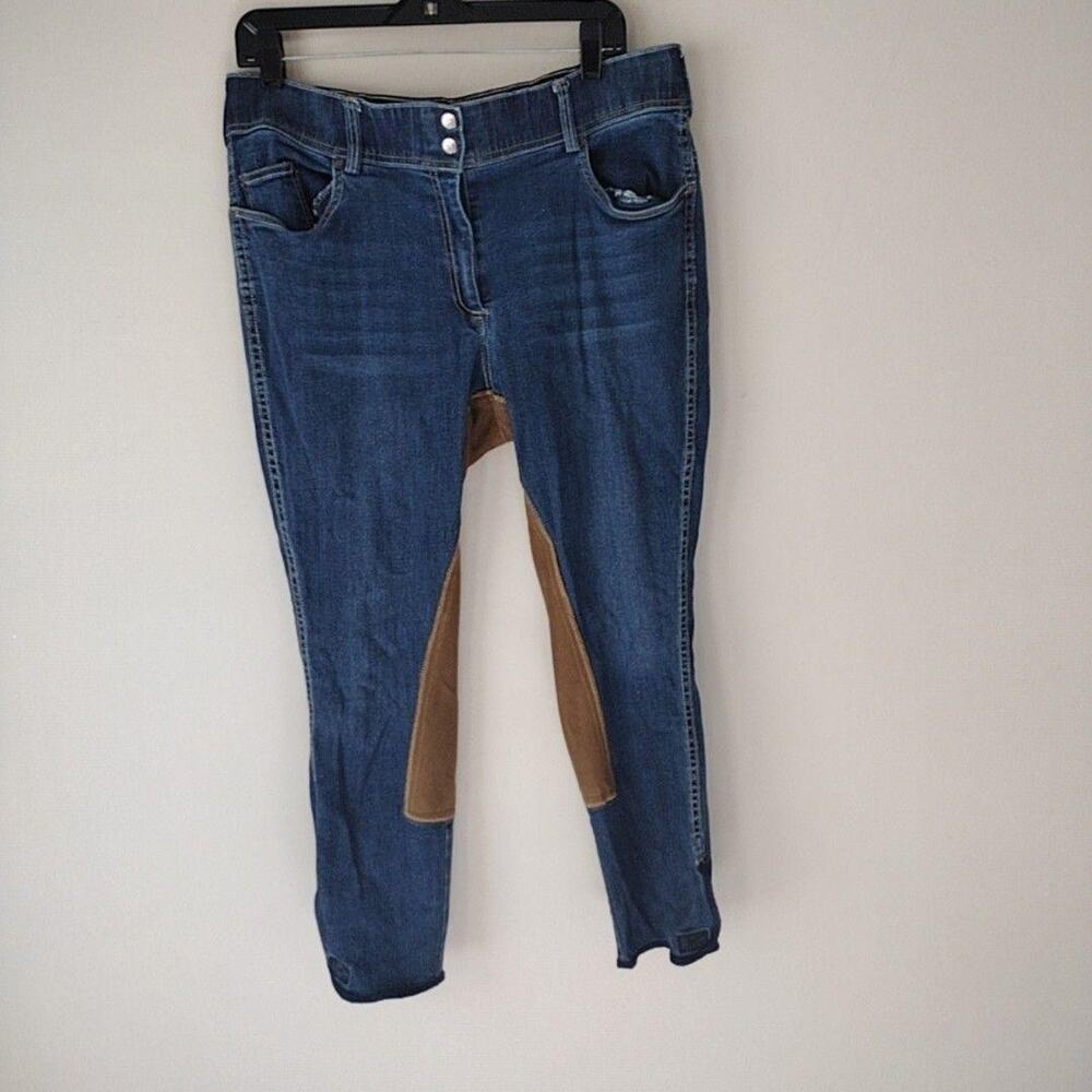 Goode Rider Riding Jeans Womens 34 Blue Medium Wash Mid Rise Skinny Stretch